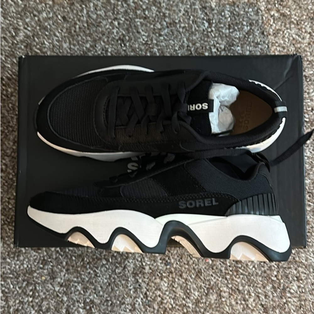 Sorel Women's Black and White Sneakers